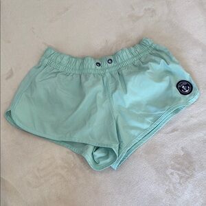 Salt Life Green and Blue Athletic Shorts with Elastic Waistband